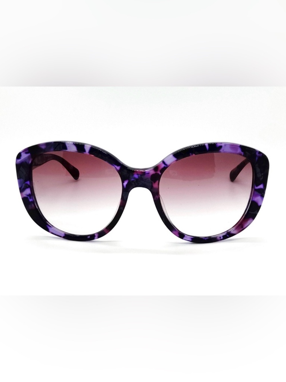 EUC [Dolce & Gabbana] Purple Tortoiseshell Gradient Lens Women's Sunglasses - Picture 4 of 13